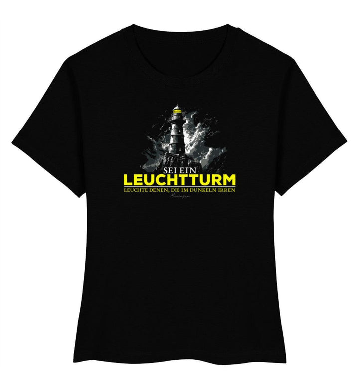 Sei ein Leuchtturm · Damen Premium Bio T-Shirt 2.0-Damen Premium Bio T-Shirt 2.0-Black-XS-Mooinzen