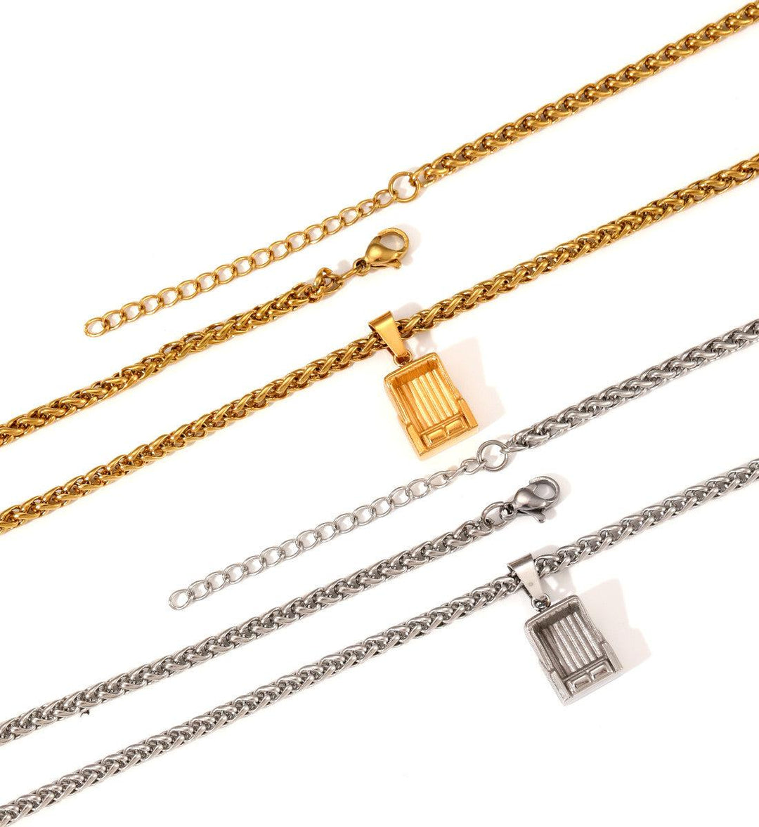 Strandkorb Liebe · Halskette Edelstahl-Halskette Edelstahl-Mooinzen