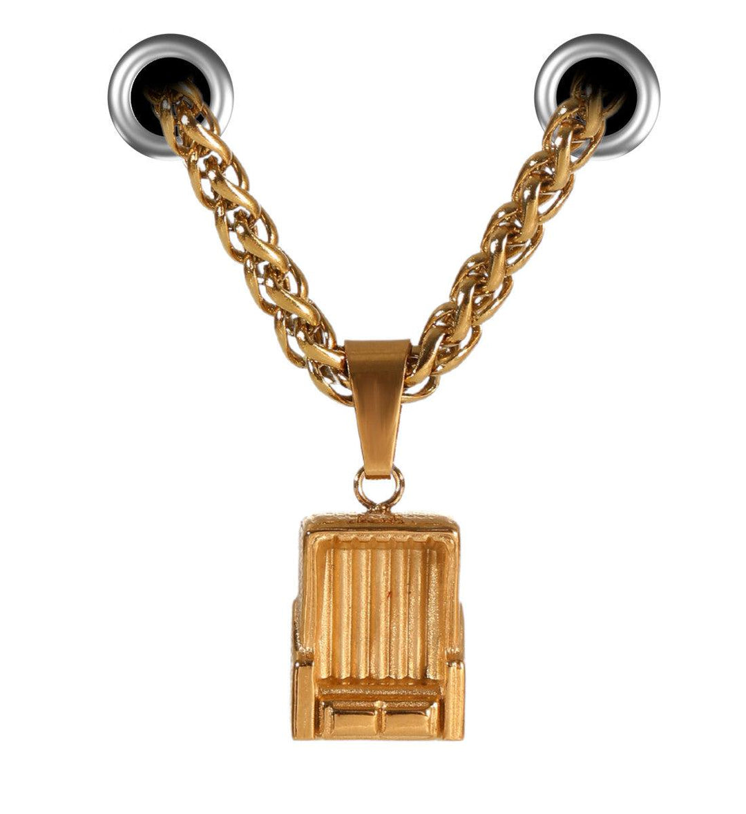 Strandkorb Liebe · Halskette Edelstahl-Halskette Edelstahl-gold-50+5-Mooinzen