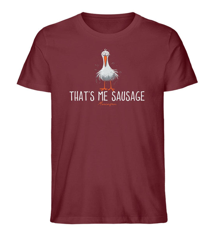 That's me sausage · Herren Premium Bio T-Shirt-Herren Premium Bio T-Shirt-Burgundy-XS-Mooinzen