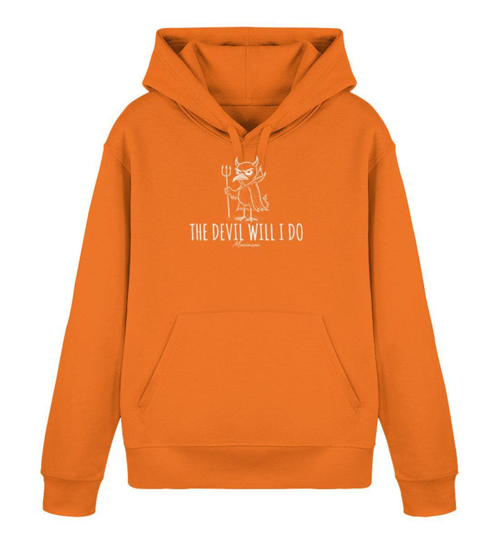 The Devil will i do · Unisex Bio Hoodie-Unisex Bio Hoodie-Bright Orange-XS-Mooinzen