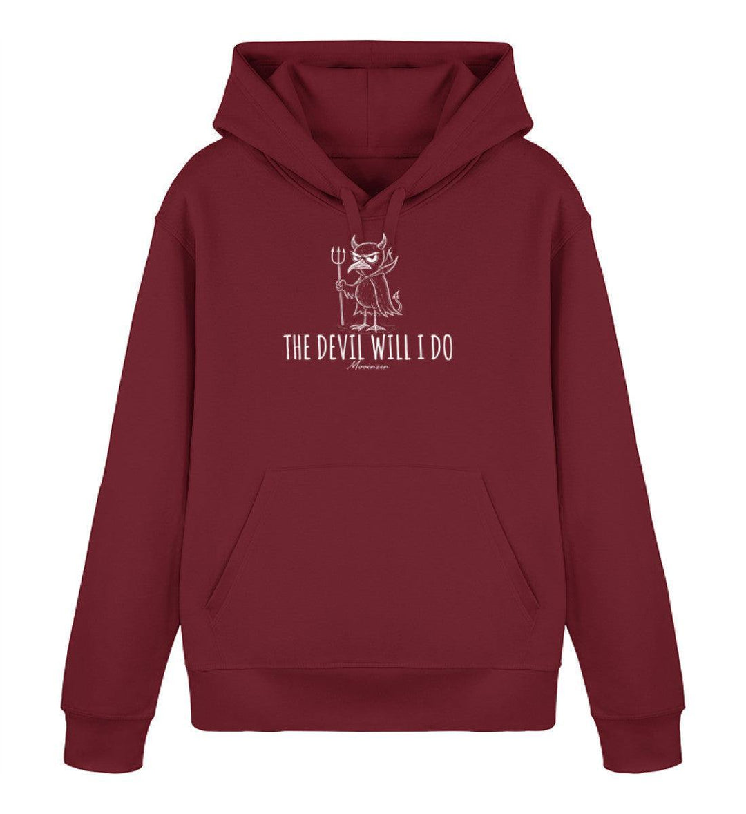 The Devil will i do · Unisex Bio Hoodie-Unisex Bio Hoodie-Burgundy-XS-Mooinzen
