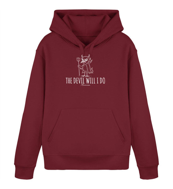The Devil will i do · Unisex Bio Hoodie-Unisex Bio Hoodie-Burgundy-XS-Mooinzen