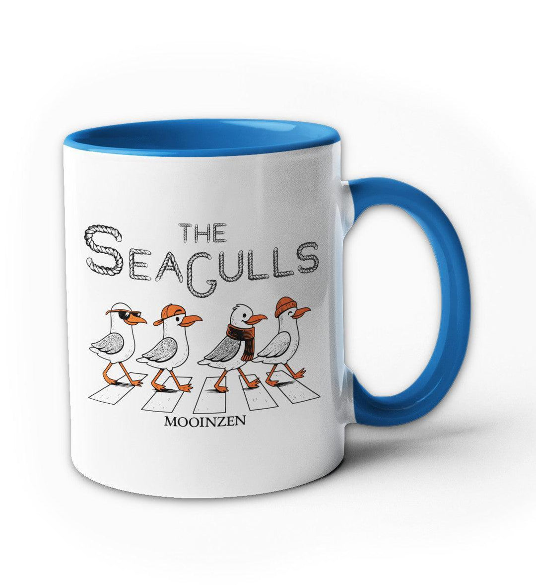 The Seagulls · Keramiktasse Zweifarbig-Keramik Tasse Zweifarbig-blau-330ml-Mooinzen