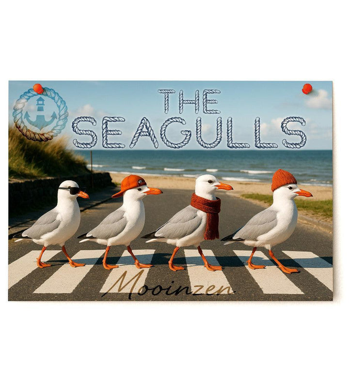 The Seagulls · Poster DIN A3-Poster-mehrfarbig-Din A3-Mooinzen
