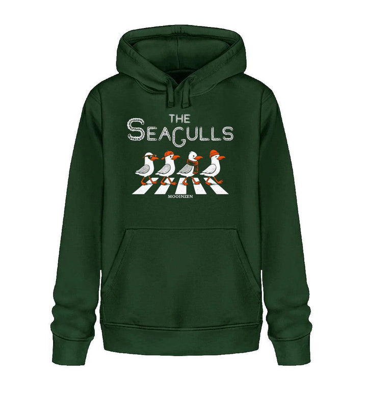 The Seagulls · Unisex Bio Hoodie-Unisex Bio Hoodie-Bottle Green-XS-Mooinzen