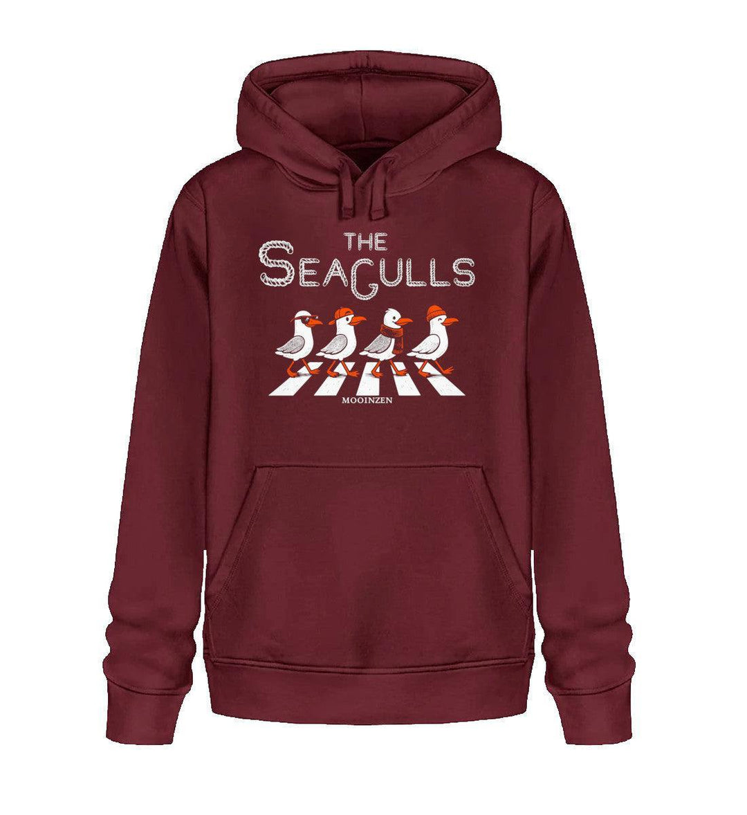 The Seagulls · Unisex Bio Hoodie-Unisex Bio Hoodie-Burgundy-XS-Mooinzen