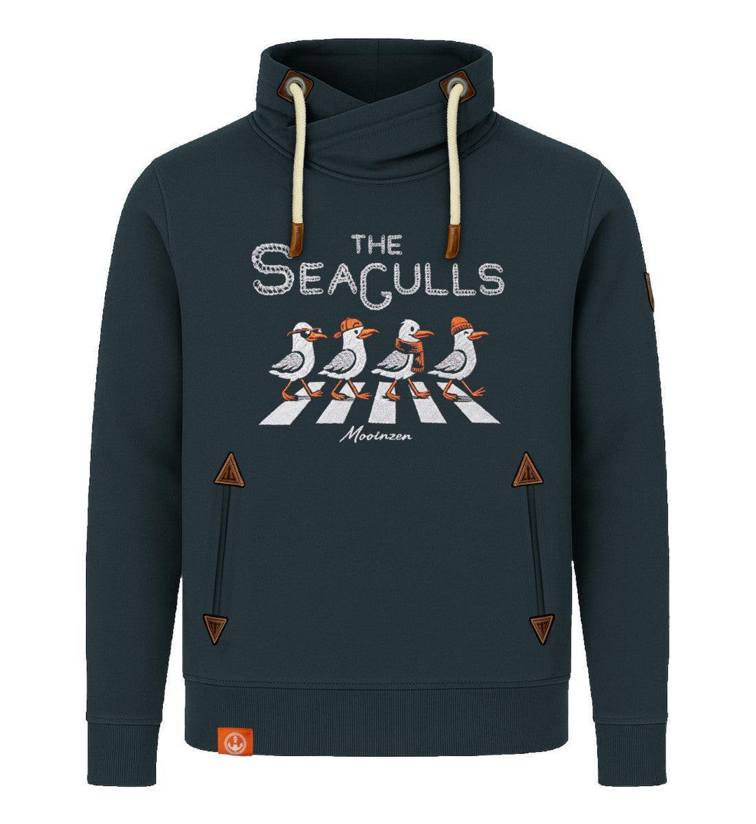 The Seagulls · Unisex Bio Schalkragen Sweatshirt (ohne Kapuze)-Unisex Bio Schalkragen Sweatshirt-magical-forest-S-Mooinzen