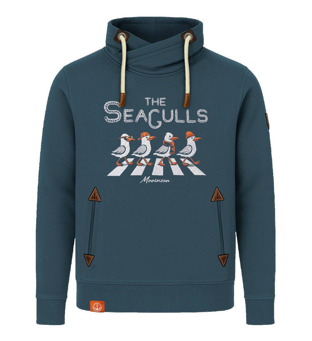 The Seagulls · Unisex Bio Schalkragen Sweatshirt (ohne Kapuze)-Unisex Bio Schalkragen Sweatshirt-stargazer-S-Mooinzen