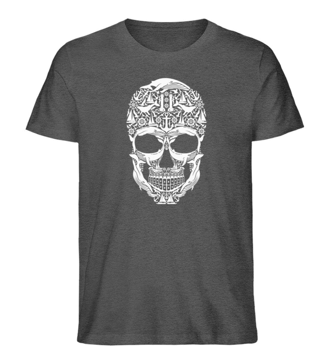 Totenkopf Symbole · Herren Premium Bio T-Shirt-Herren Premium Bio T-Shirt-Dark Heather Grey-S-Mooinzen