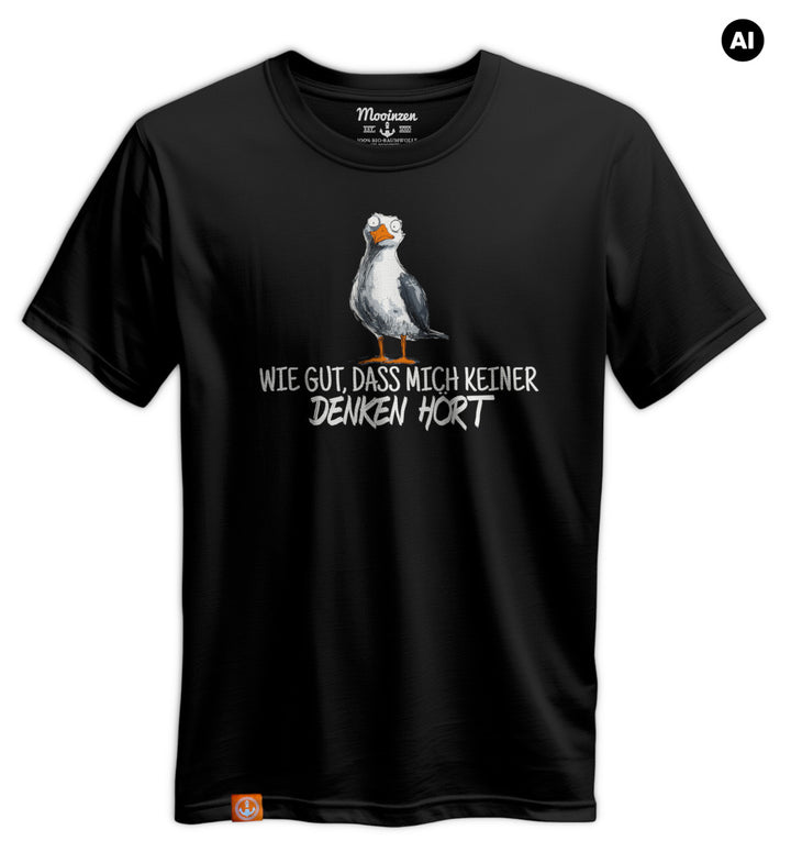 Wie Gut, Dass Mich Keiner Denken Hoert · Unisex Premium Bio T-Shirt
