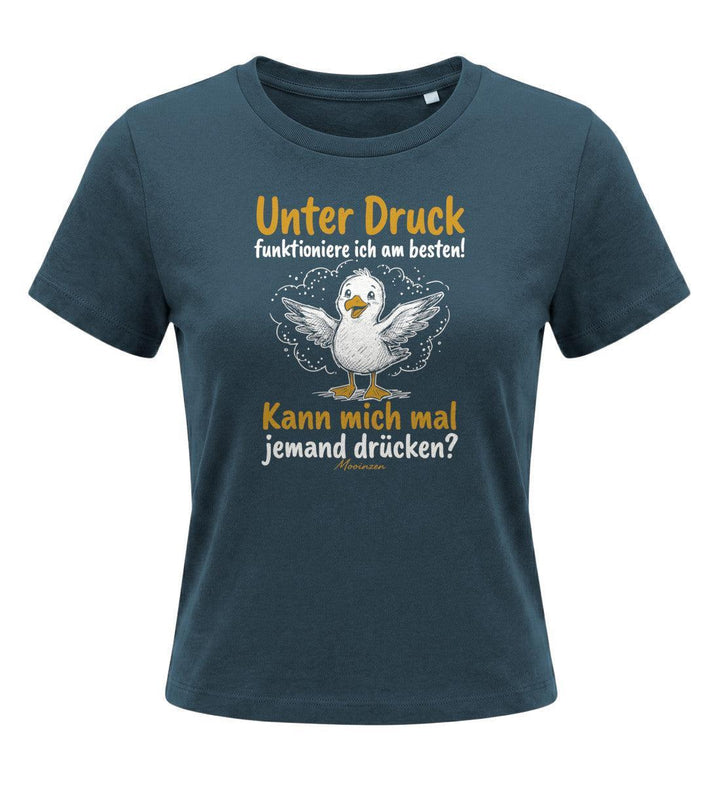 Unter druck funktioniere ich am besten · Damen Premium Bio T-Shirt 2.0-Damen Premium Bio T-Shirt 2.0-Stargazer-XS-Mooinzen
