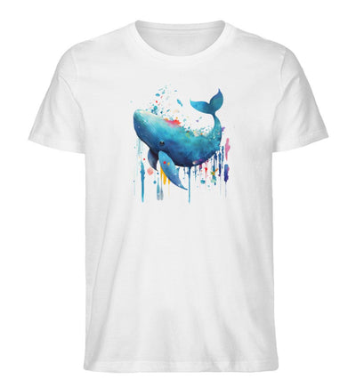 Wal Abstrakt · Herren Premium Bio T-Shirt-Herren Premium Bio T-Shirt-Off White-XL-Mooinzen