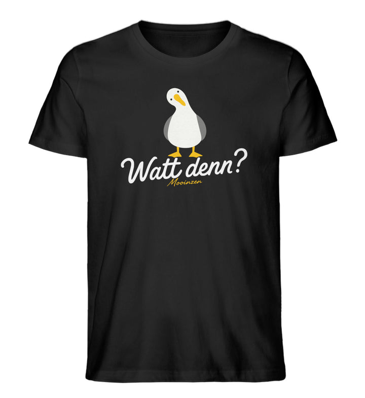 Watt denn? · Herren Premium Bio T-Shirt-Herren Premium Bio T-Shirt-Black-XS-Mooinzen