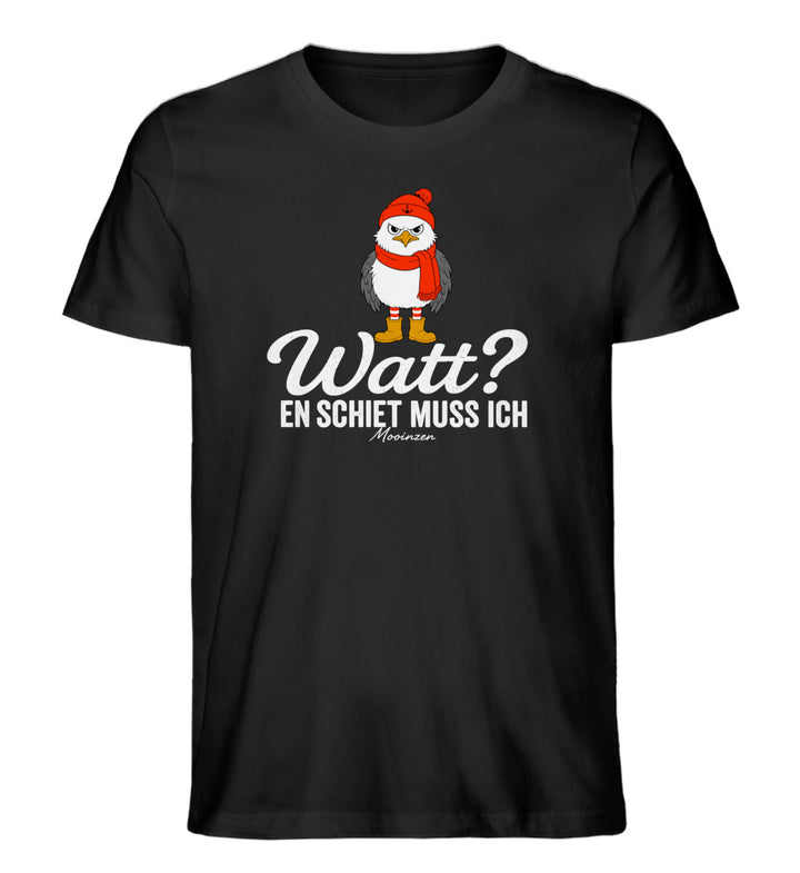 Watt? en schiet muss ich · Herren Premium Bio T-Shirt-Herren Premium Bio T-Shirt-Black-XS-Mooinzen