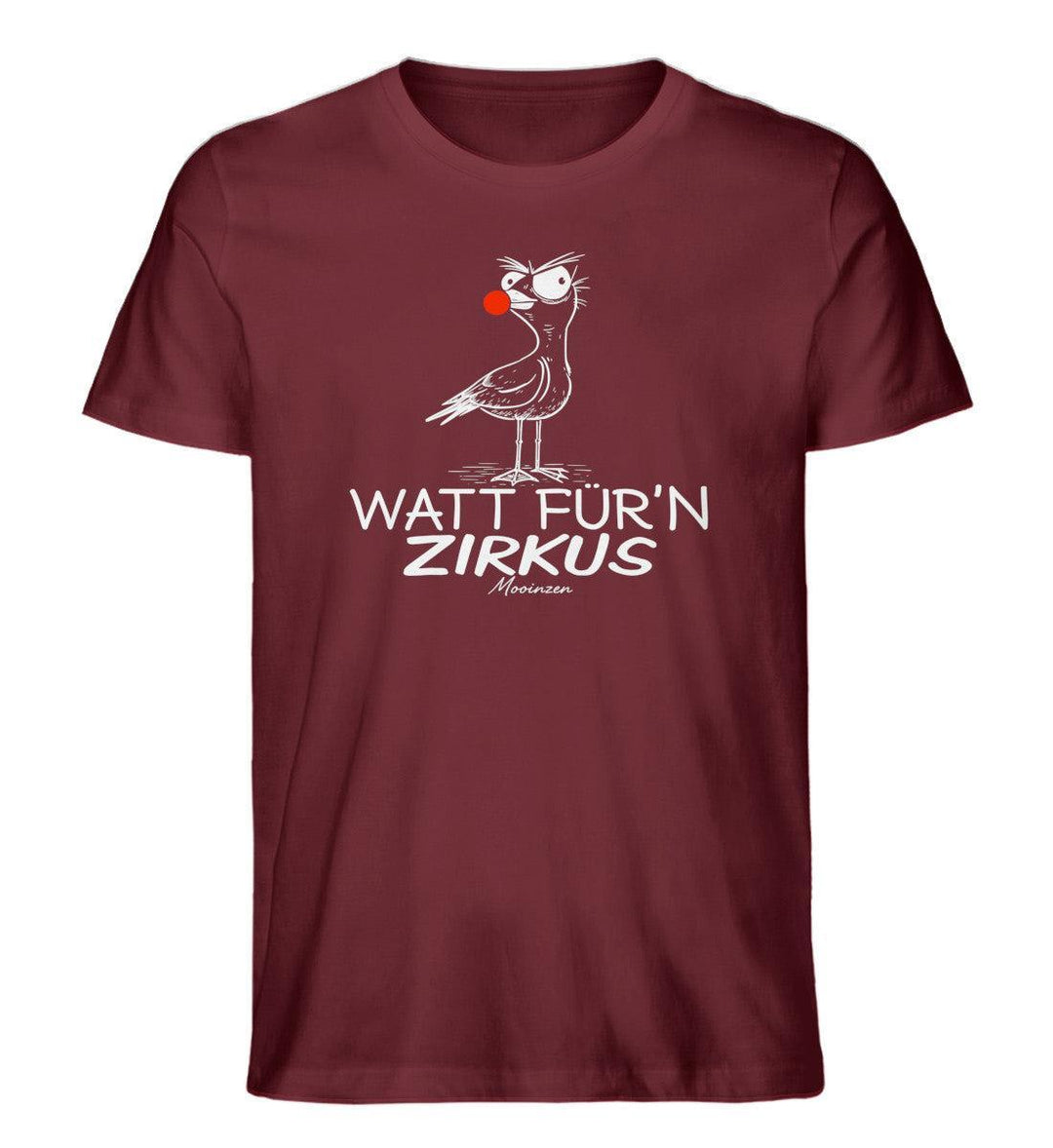 Watt für'n Zirkus · Herren Premium Bio T-Shirt-Herren Premium Bio T-Shirt-Burgundy-XS-Mooinzen