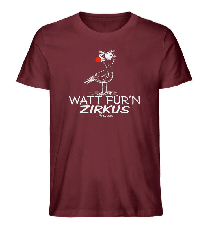 Watt für'n Zirkus · Herren Premium Bio T-Shirt-Herren Premium Bio T-Shirt-Burgundy-XS-Mooinzen