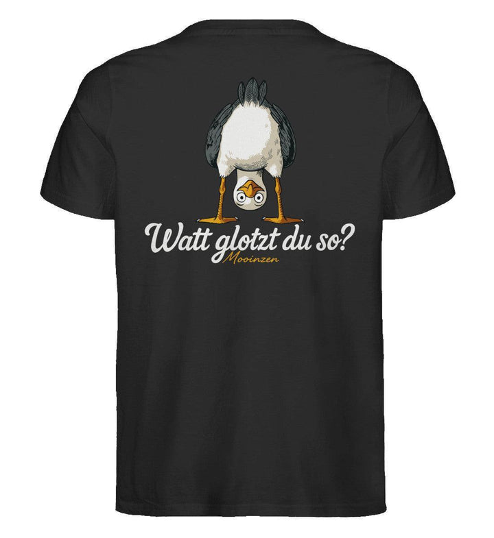 Watt glotzt du so? · Herren Premium Bio T-Shirt-Herren Premium Bio T-Shirt-Black-XS-Mooinzen