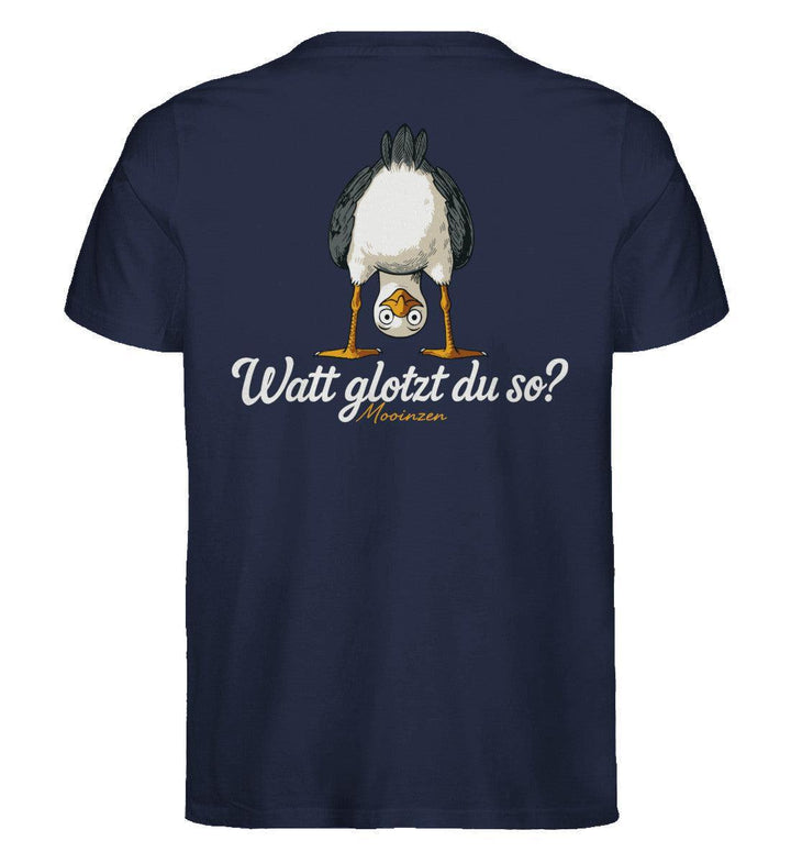 Watt glotzt du so? · Herren Premium Bio T-Shirt-Herren Premium Bio T-Shirt-French Navy-XS-Mooinzen