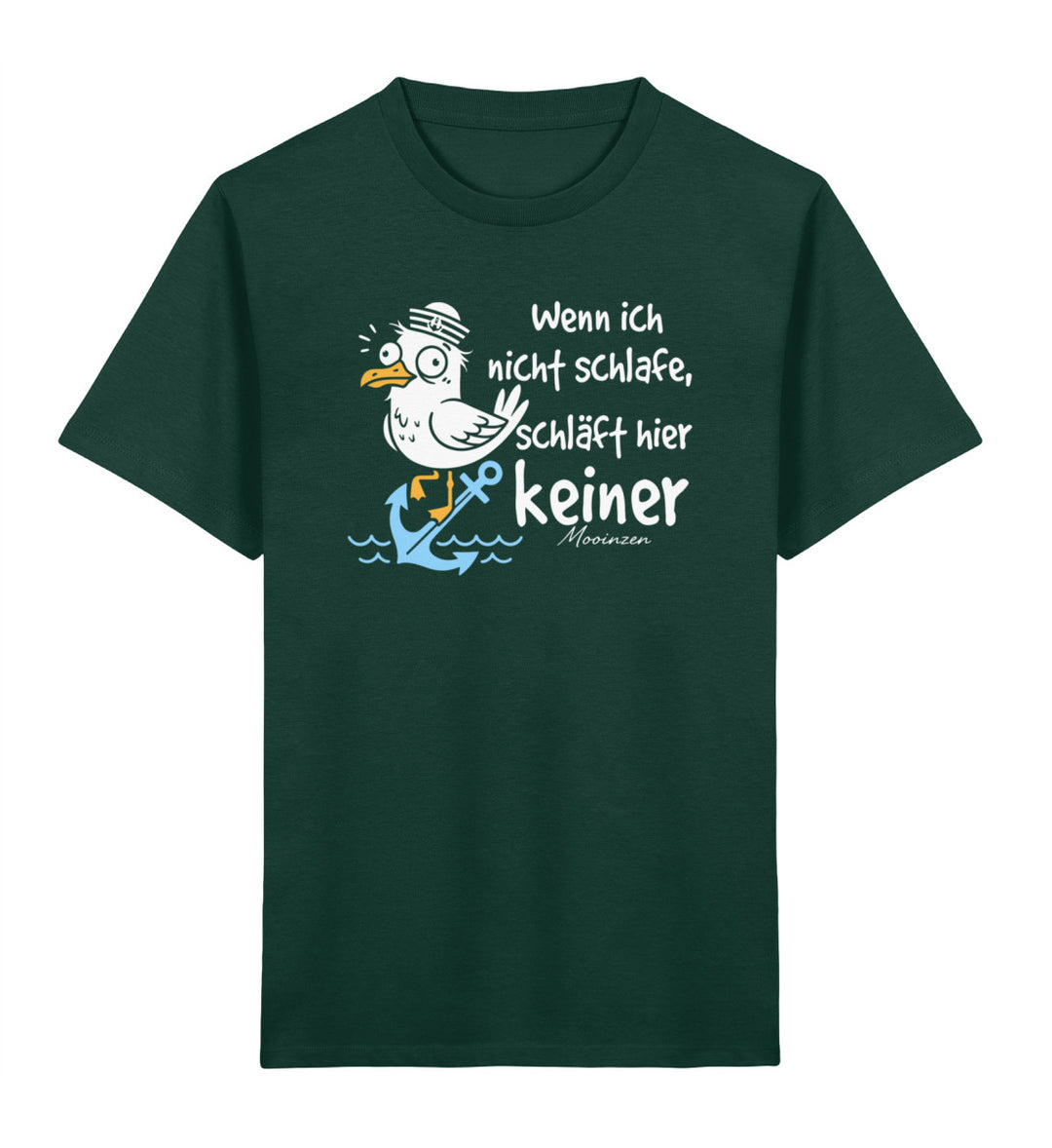 Wenn ich nicht schlafe, schläft hier keiner · Kinder Premium Bio T-Shirt-Kinder Premium Bio T-Shirt-Glazed Green-3/4-Mooinzen