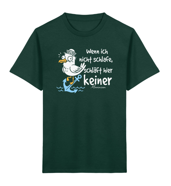 Wenn ich nicht schlafe, schläft hier keiner · Kinder Premium Bio T-Shirt-Kinder Premium Bio T-Shirt-Glazed Green-3/4-Mooinzen