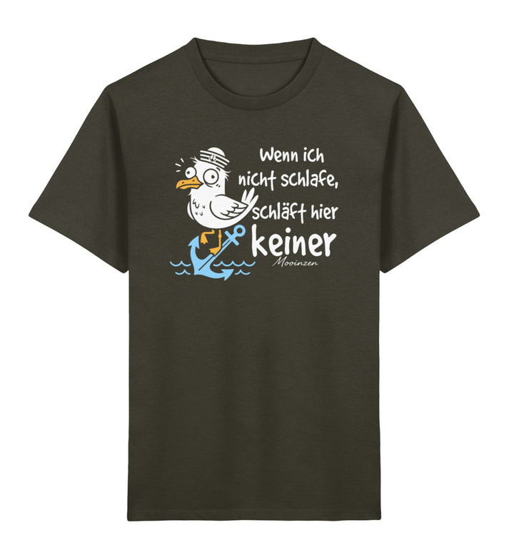 Wenn ich nicht schlafe, schläft hier keiner · Kinder Premium Bio T-Shirt-Kinder Premium Bio T-Shirt-Khaki-3/4-Mooinzen
