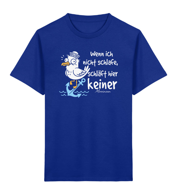 Wenn ich nicht schlafe, schläft hier keiner · Kinder Premium Bio T-Shirt-Kinder Premium Bio T-Shirt-Royal Blue-3/4-Mooinzen