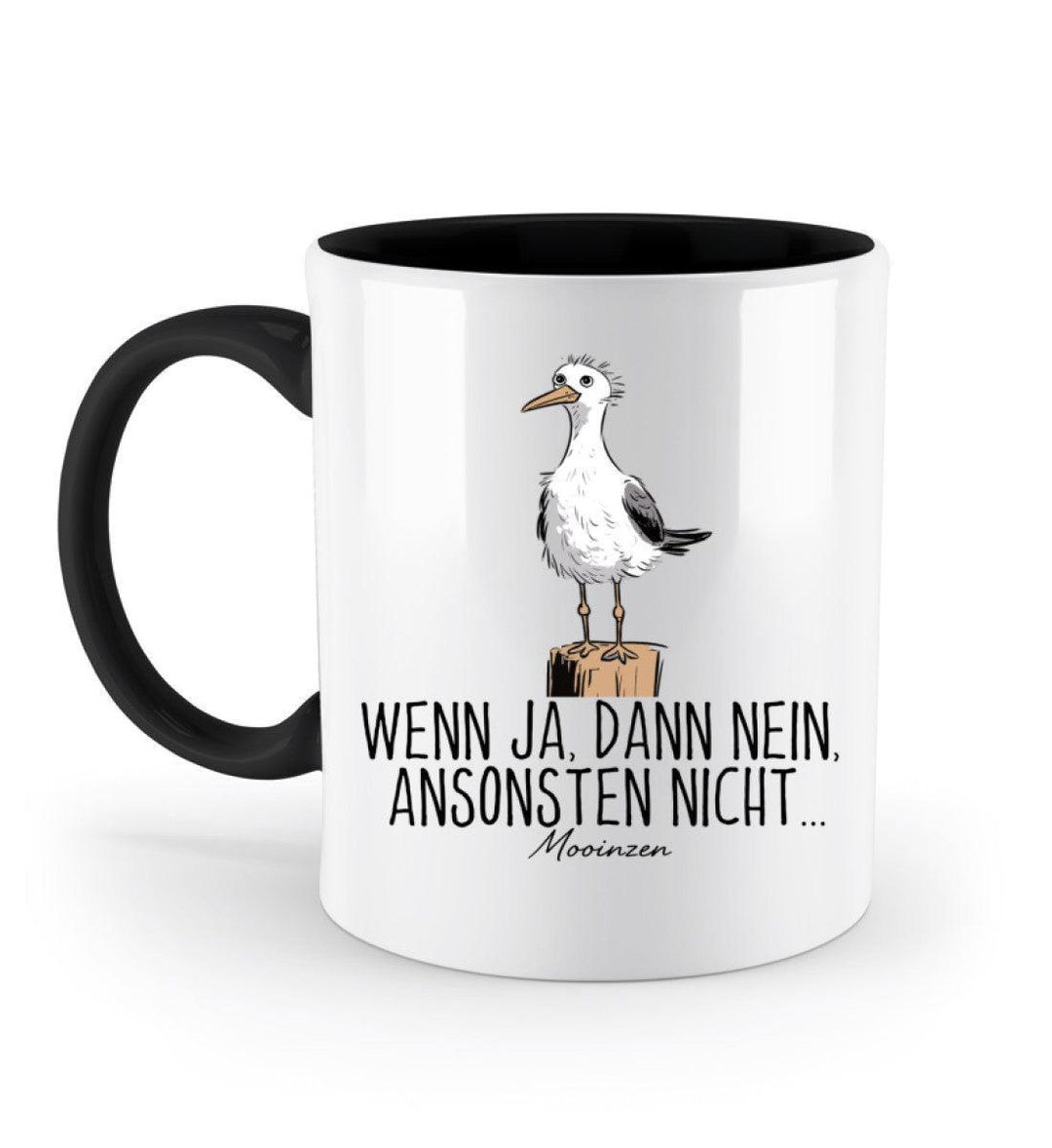 Wenn ja dann nein ansonsten nicht · Keramiktasse Zweifarbig-Keramik Tasse Zweifarbig-Black-330ml-Mooinzen