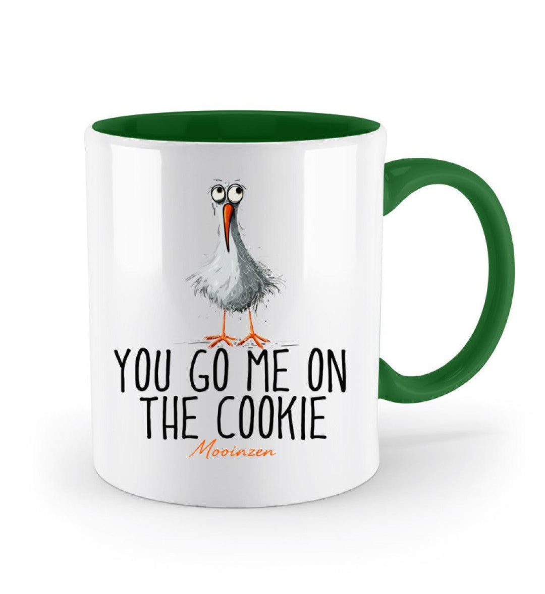 You go me on the cookie· Keramiktasse Zweifarbig-Keramik Tasse Zweifarbig-Mooinzen