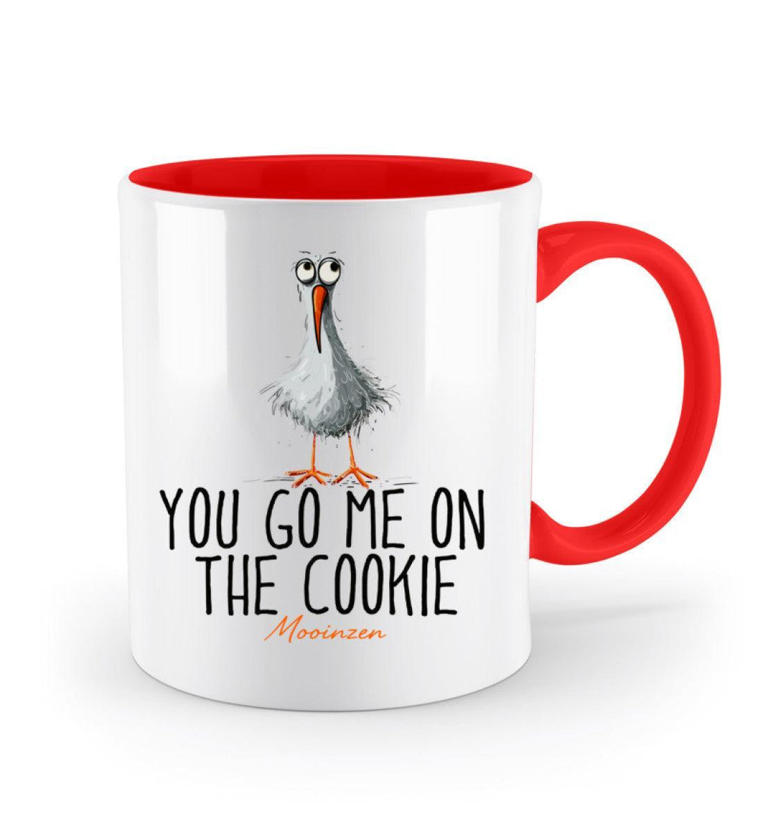 You go me on the cookie· Keramiktasse Zweifarbig-Keramik Tasse Zweifarbig-Mooinzen