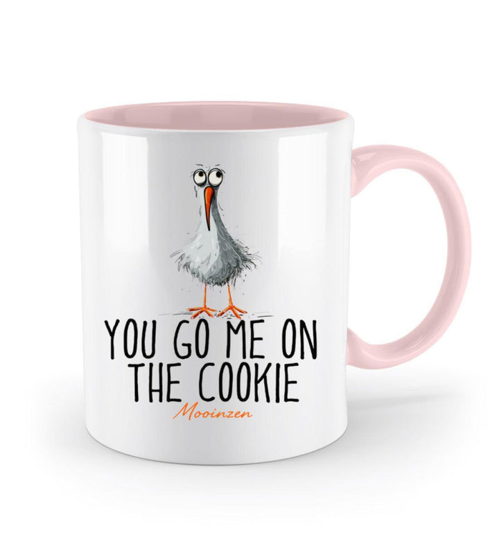 You go me on the cookie· Keramiktasse Zweifarbig-Keramik Tasse Zweifarbig-Mooinzen
