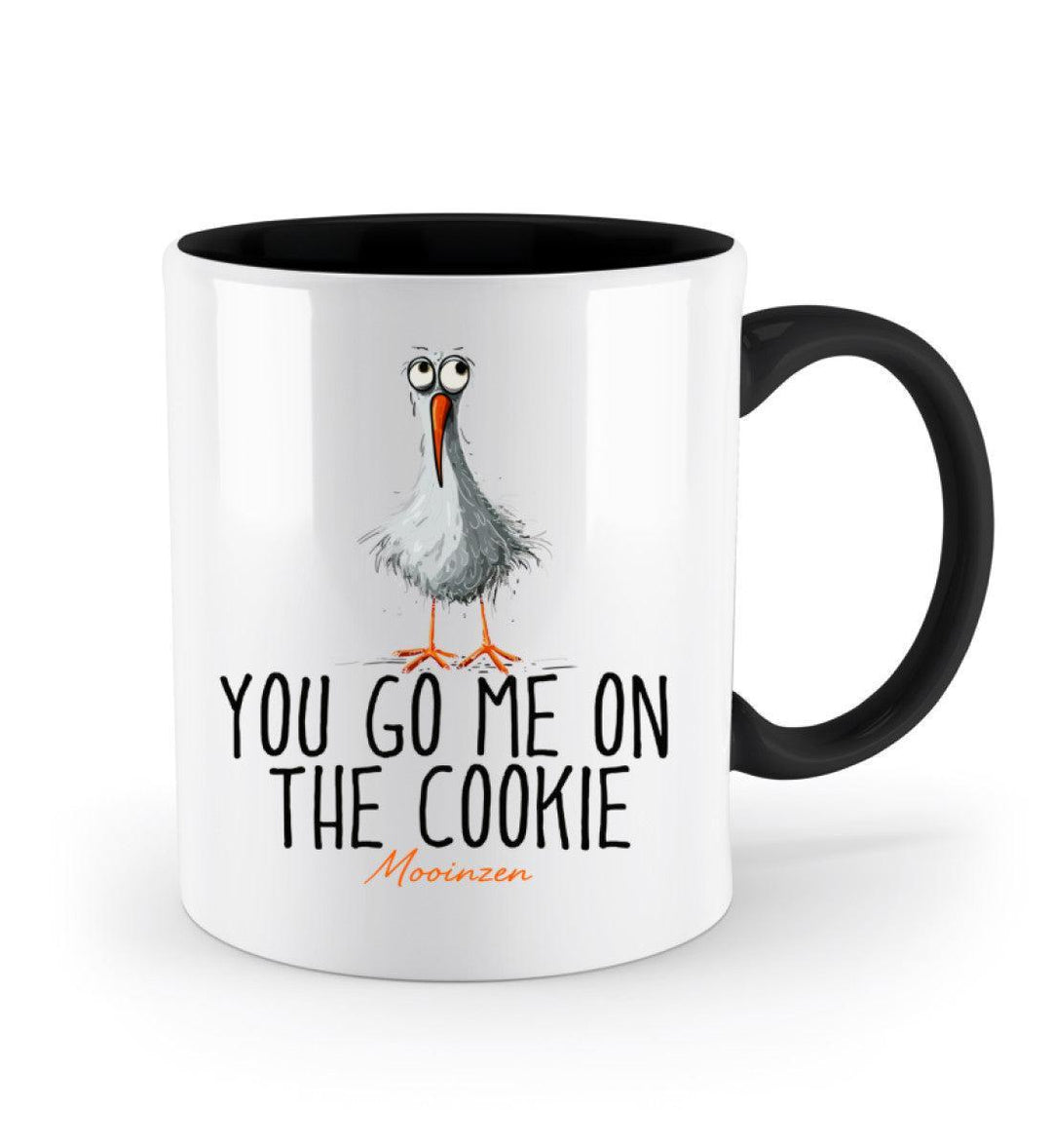 You go me on the cookie· Keramiktasse Zweifarbig-Keramik Tasse Zweifarbig-Mooinzen