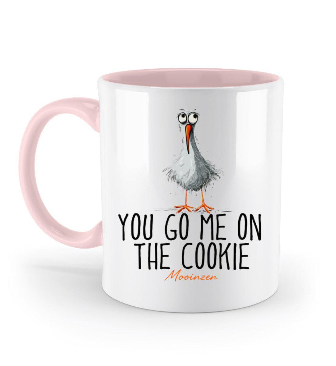You go me on the cookie· Keramiktasse Zweifarbig-Keramik Tasse Zweifarbig-Powder Pink-330ml-Mooinzen