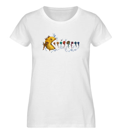 großer Fisch Quallen · Damen Premium Bio T-Shirt-Damen Premium Bio T-Shirt-White-S-Mooinzen