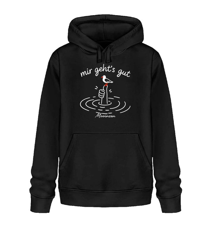 mir geht's gut · Unisex Bio Hoodie-Unisex Bio Hoodie-Black-XS-Mooinzen