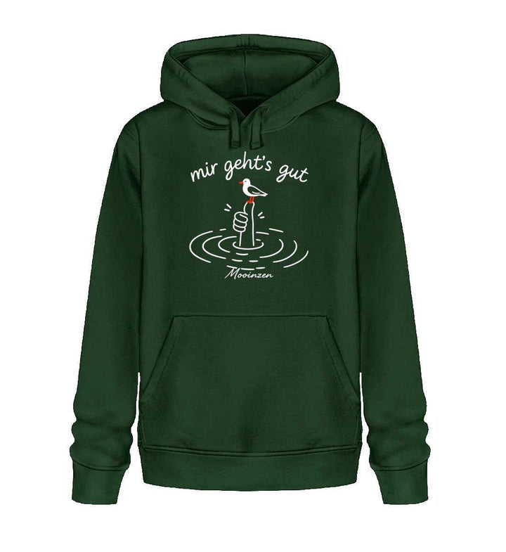 mir geht's gut · Unisex Bio Hoodie-Unisex Bio Hoodie-Bottle Green-XS-Mooinzen