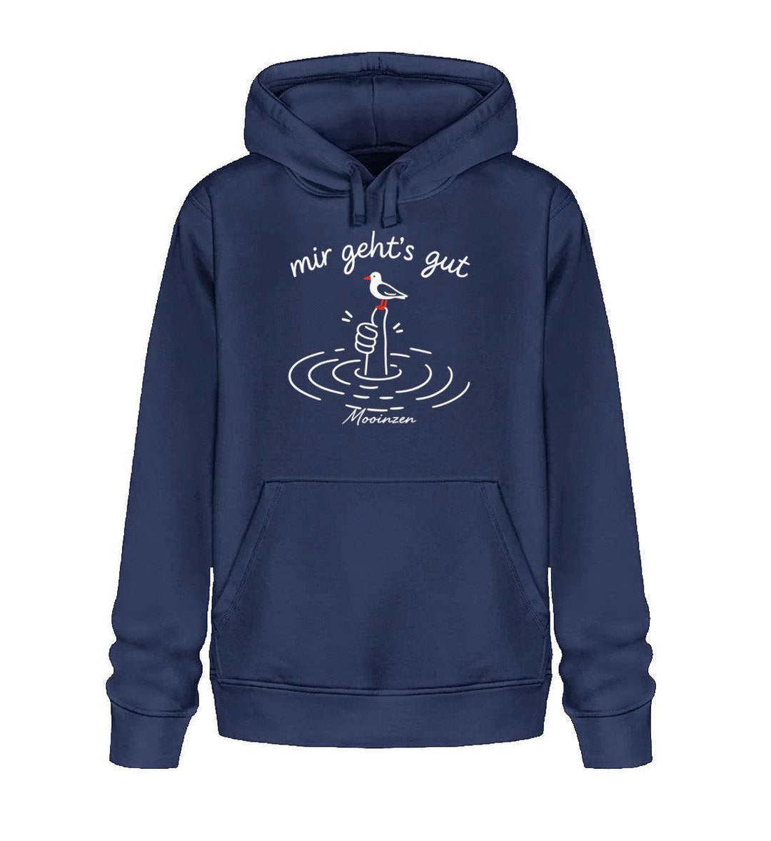 mir geht's gut · Unisex Bio Hoodie-Unisex Bio Hoodie-French Navy-XS-Mooinzen