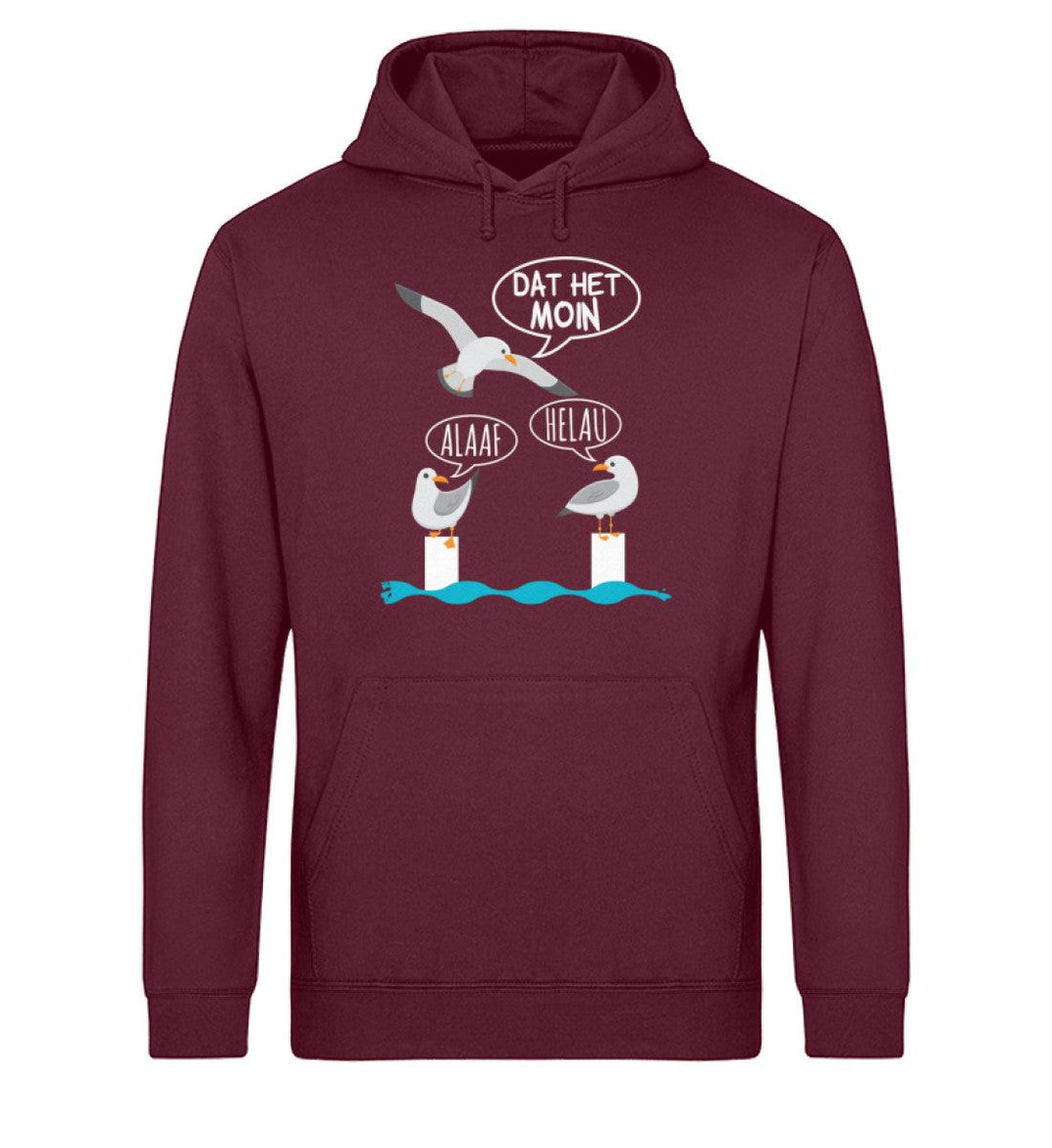 Alaaf Helau dat het Moin · Unisex Bio Hoodie-Unisex Bio Hoodie-Burgundy-XS-Mooinzen
