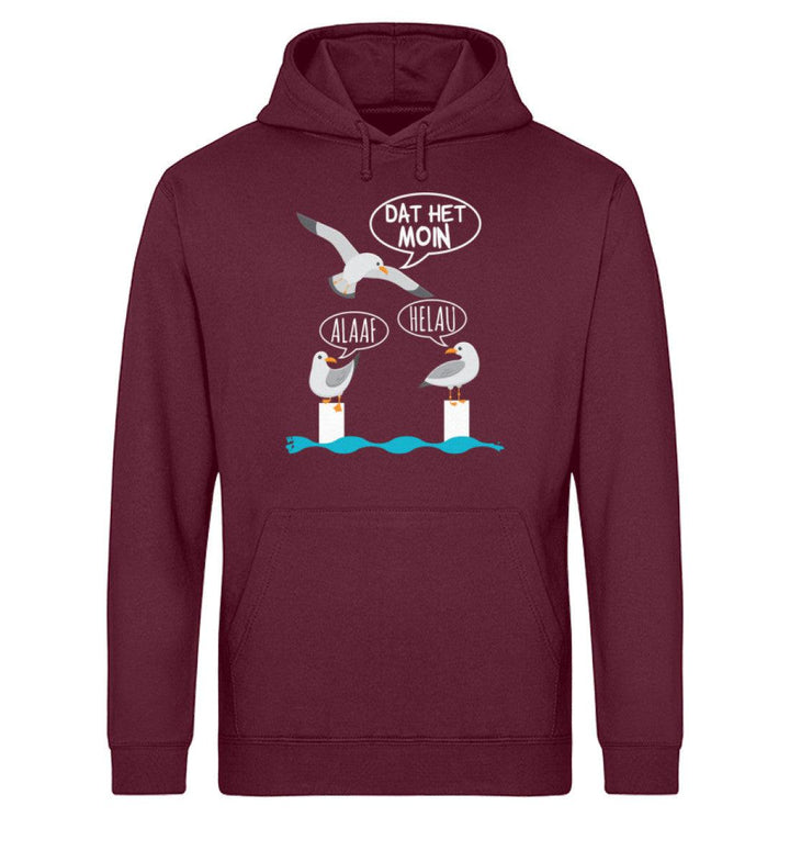 Alaaf Helau dat het Moin · Unisex Bio Hoodie-Unisex Bio Hoodie-Burgundy-XS-Mooinzen