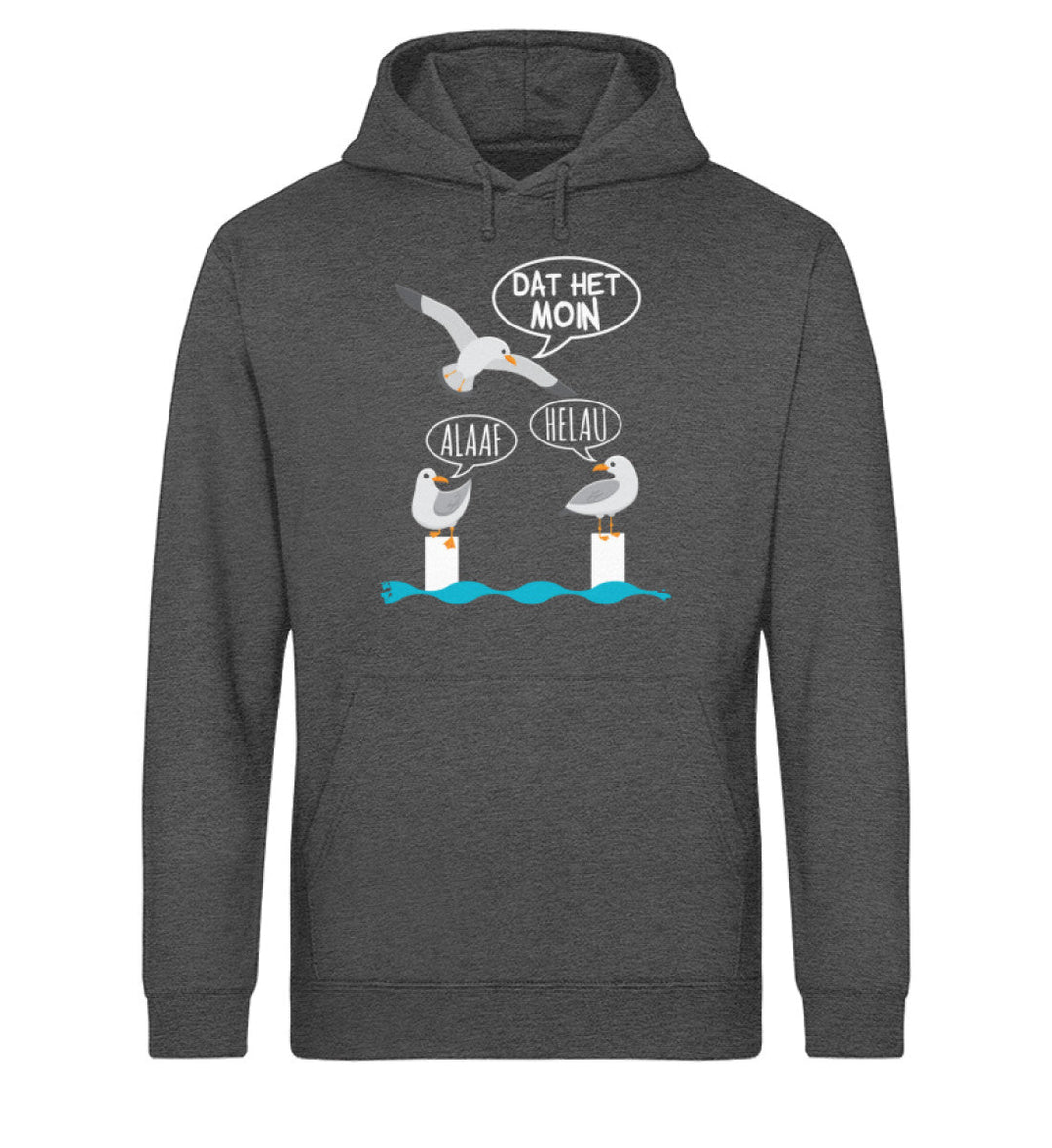 Alaaf Helau dat het Moin · Unisex Bio Hoodie-Unisex Bio Hoodie-Dark Heather Grey-XS-Mooinzen