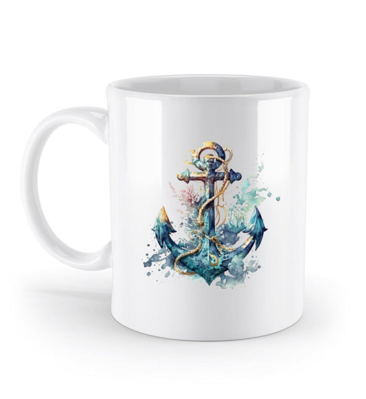 Anker Wasserfarben 1 · Keramik Tasse weiß-Keramik Tasse weiß-White-Einheitsgröße-Mooinzen