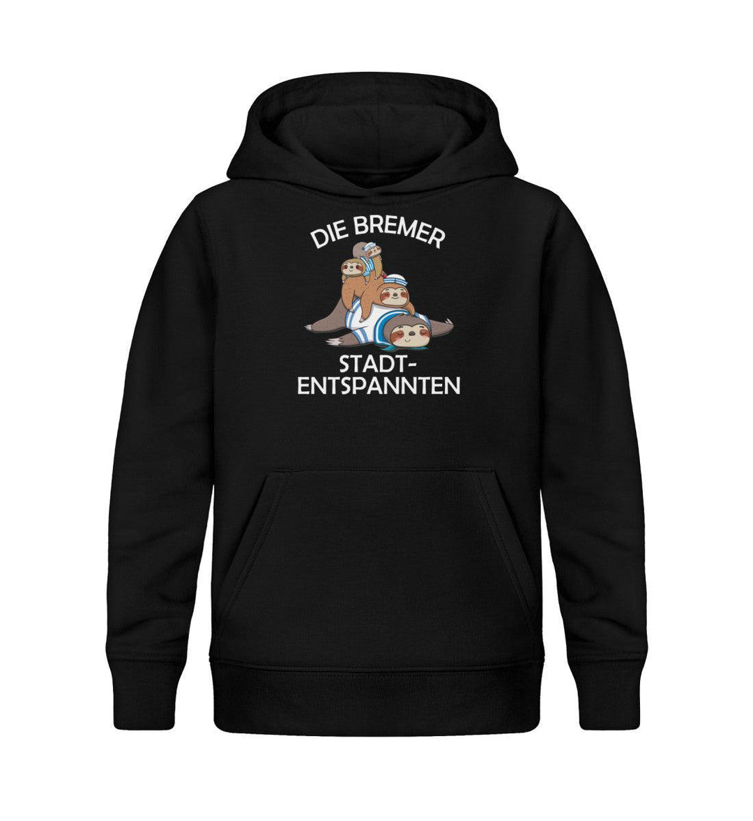 Bremer Stadtentspannten · Kinder Premium Bio Hoodie-Kinder Premium Bio Hoodie-Black-12/14 (152/164)-Mooinzen
