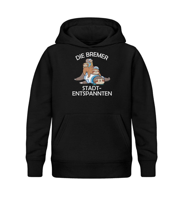 Bremer Stadtentspannten · Kinder Premium Bio Hoodie-Kinder Premium Bio Hoodie-Black-12/14 (152/164)-Mooinzen