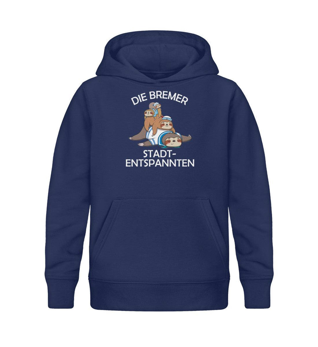 Bremer Stadtentspannten · Kinder Premium Bio Hoodie-Kinder Premium Bio Hoodie-French Navy-12/14 (152/164)-Mooinzen