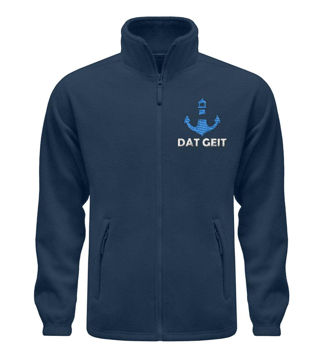 Dat geit · Fleece Jacke mit Stick-Fleece Jacke mit Stick-Navy-S-Mooinzen