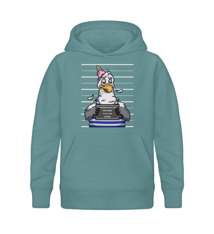 Eisdieb · Kinder Premium Bio Hoodie-Kinder Premium Bio Hoodie-Teal Monstera-12/14 (152/164)-Mooinzen