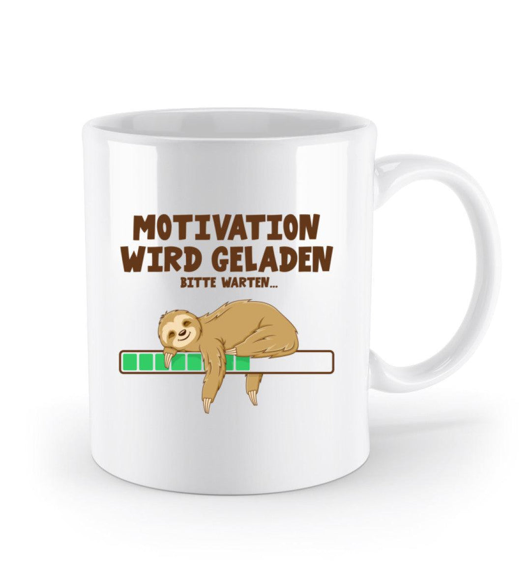 Faultier Motivation · Keramik Tasse weiß-Keramik Tasse weiß-Mooinzen
