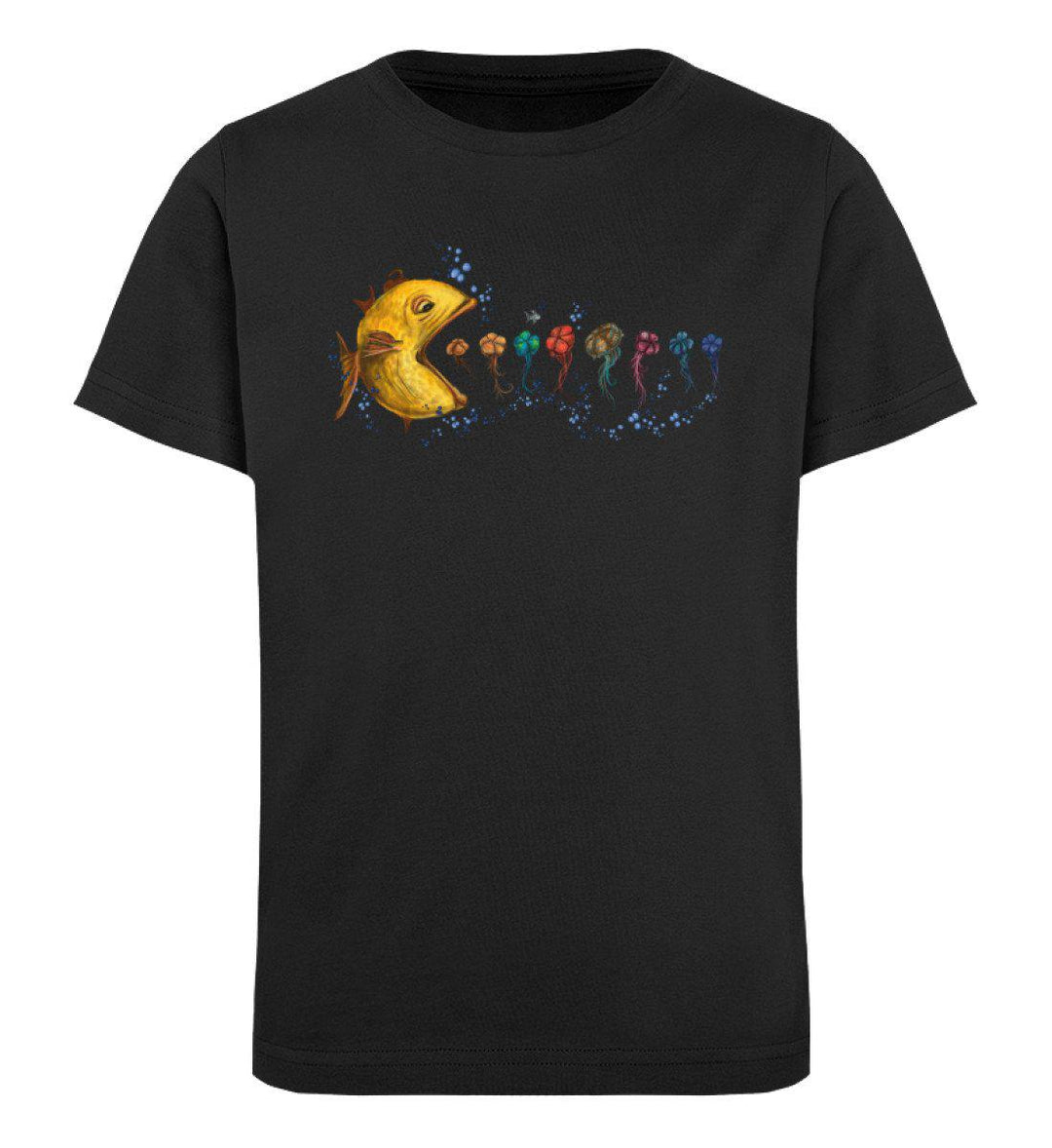 Fisch Quallen · Kinder Premium Bio T-Shirt-Kinder Premium Bio T-Shirt-Black-12/14 (152/164)-Mooinzen