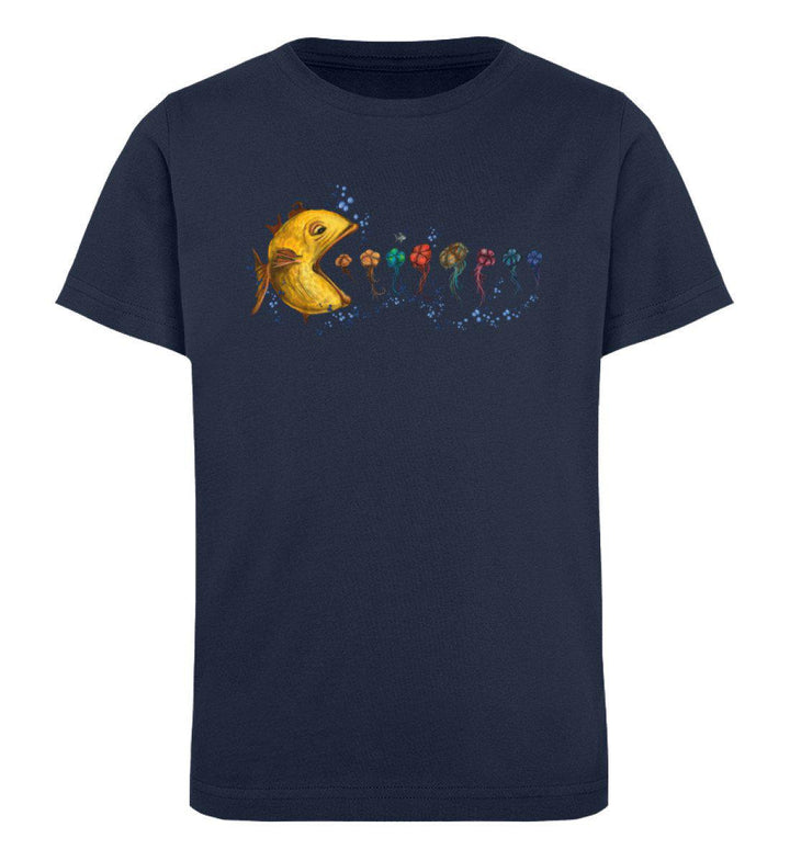 Fisch Quallen · Kinder Premium Bio T-Shirt-Kinder Premium Bio T-Shirt-French Navy-12/14 (152/164)-Mooinzen
