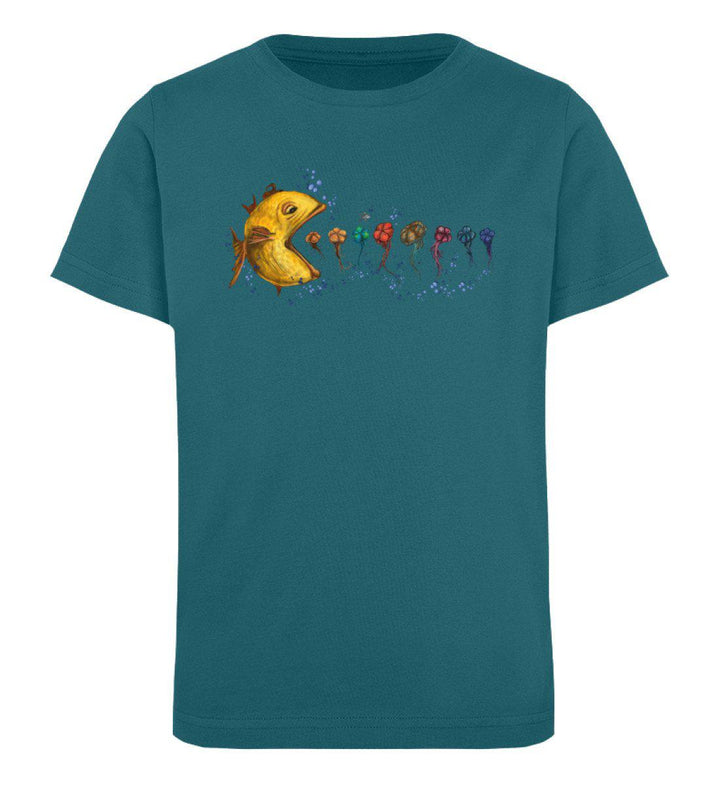 Fisch Quallen · Kinder Premium Bio T-Shirt-Kinder Premium Bio T-Shirt-Ocean Depth-12/14 (152/164)-Mooinzen